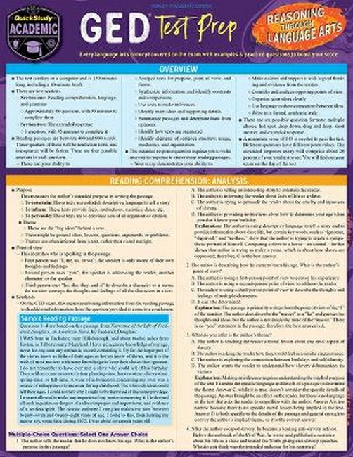 GED Test Prep - Reasoning Through Language Arts