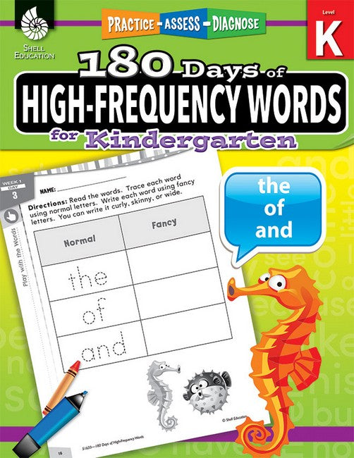 180 Days: High-Frequency Words for Kindergarten