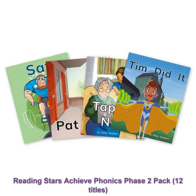 Reading Stars Achieve Phonics Phase 2 Pack