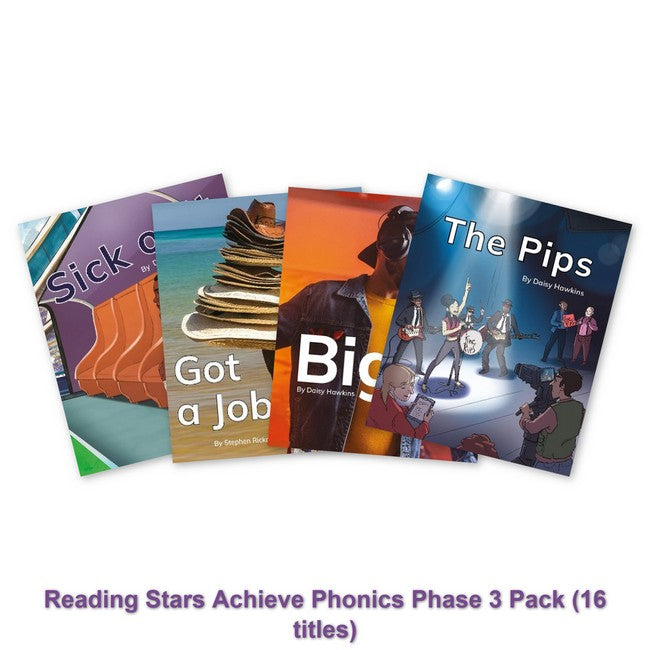 Reading Stars Achieve Phonics Phase 3 Pack