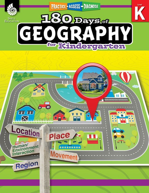 180 Days: Geography for Kindergarten