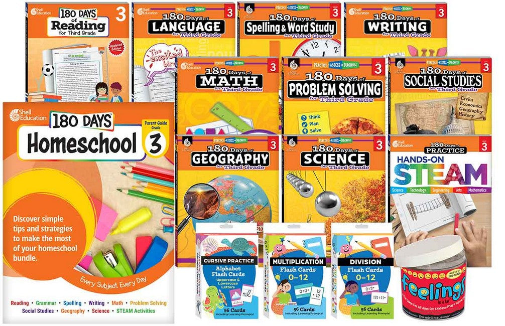 180 Days (TM): Homeschool Grade 3 Set
