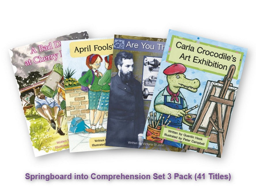 Springboard Into Comprehension 3 Pack