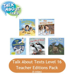 Talk About Texts Level 16 Pack (5 Teacher Edition titles)