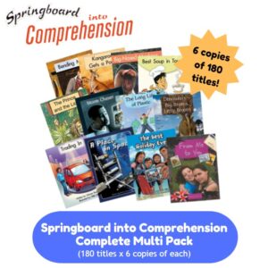 Springboard into Comprehension Complete Multi Pack (6 copies x 180 titles)