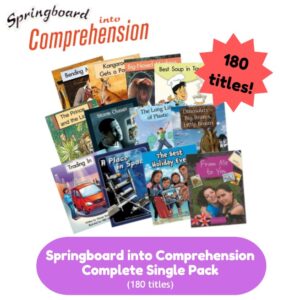 Springboard into Comprehension Complete Single Pack (180 titles)